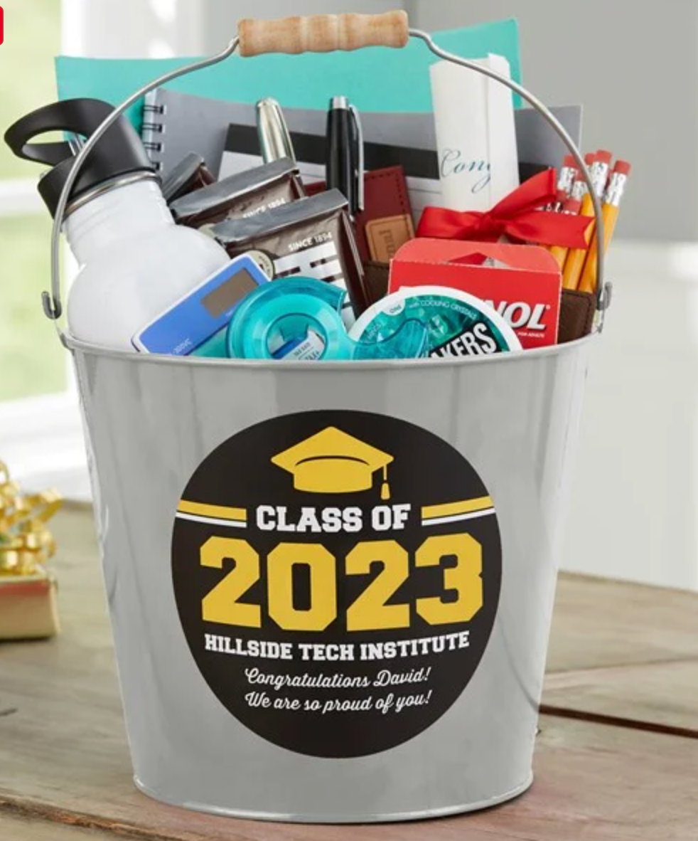 Class Of Personalized Graduation Metal Bucket