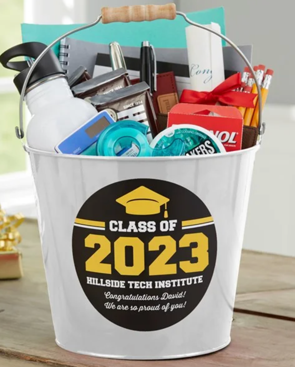 Class Of Personalized Graduation Metal Bucket