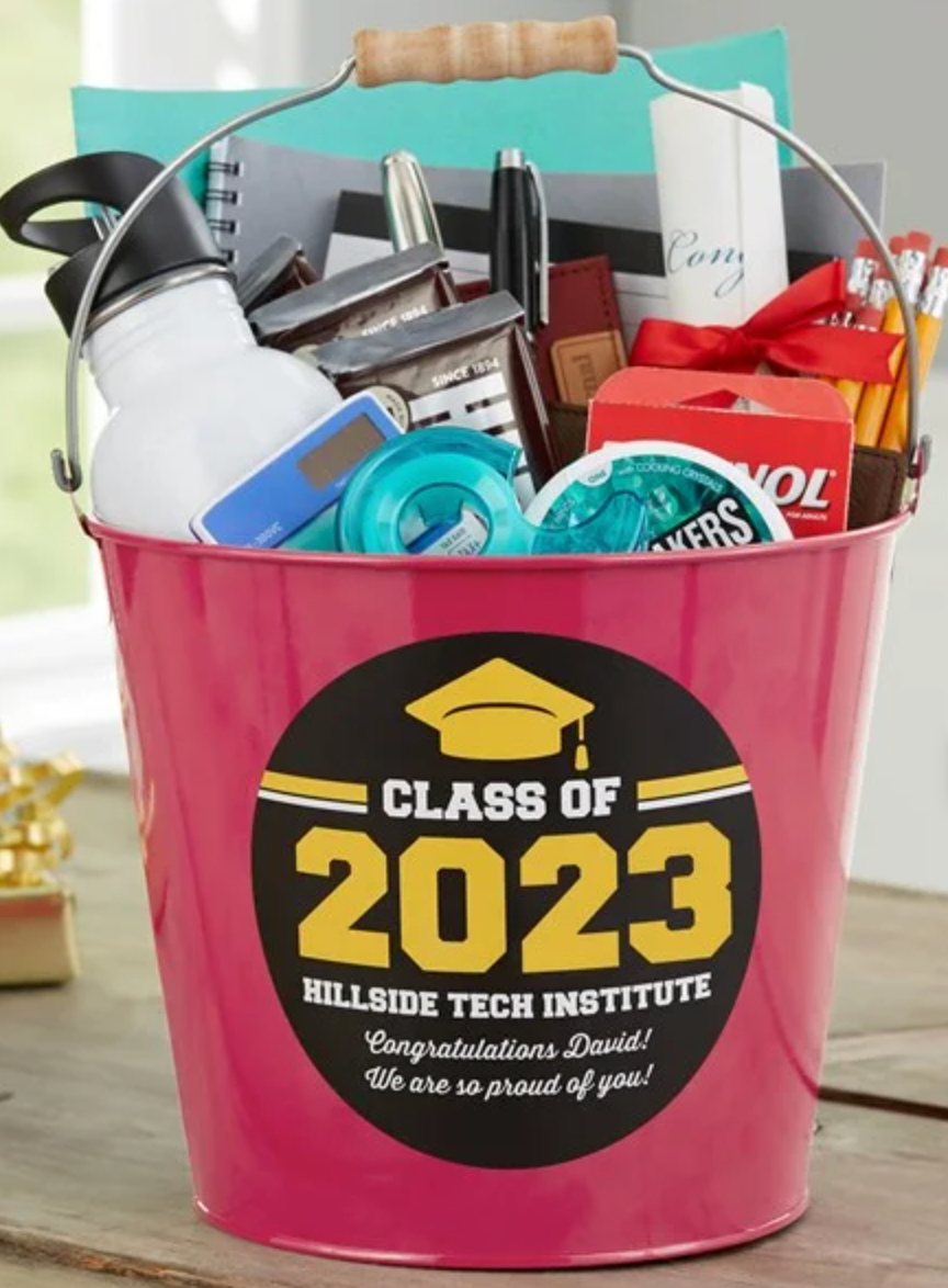 Class Of Personalized Graduation Metal Bucket